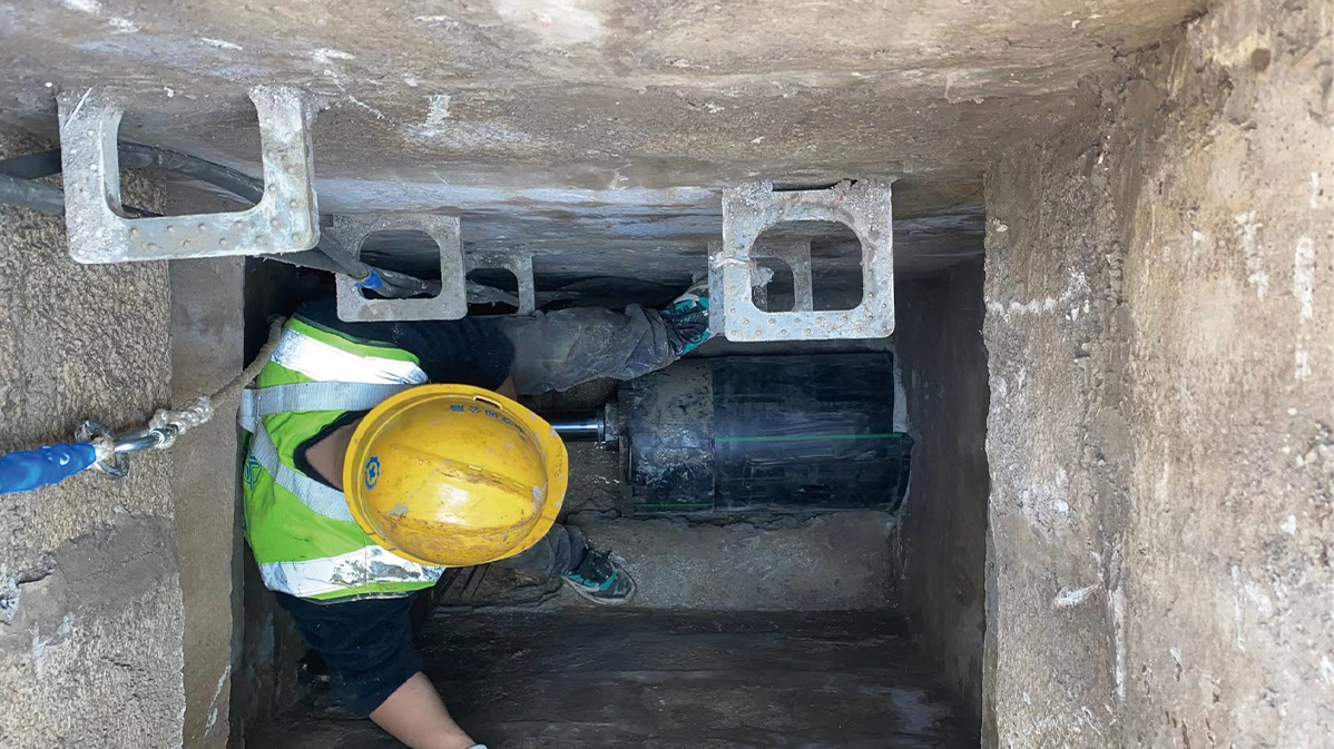 濠江HDPE短管内衬法